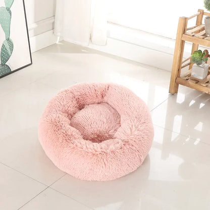 Luxurious Round Plush Pet Bed