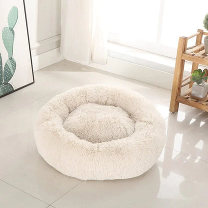 Luxurious Round Plush Pet Bed