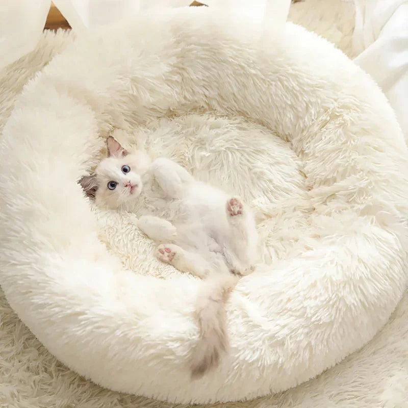 Luxurious Round Plush Pet Bed