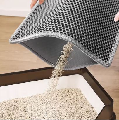 Pet Litter Mat – Double Layer, Anti-Slip, Washable & Wear-Resistant