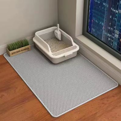 Pet Litter Mat – Double Layer, Anti-Slip, Washable & Wear-Resistant